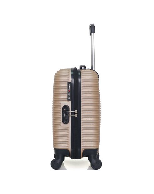 XXS Cabinekoffer 4 enkele wielen London 46 cm beige