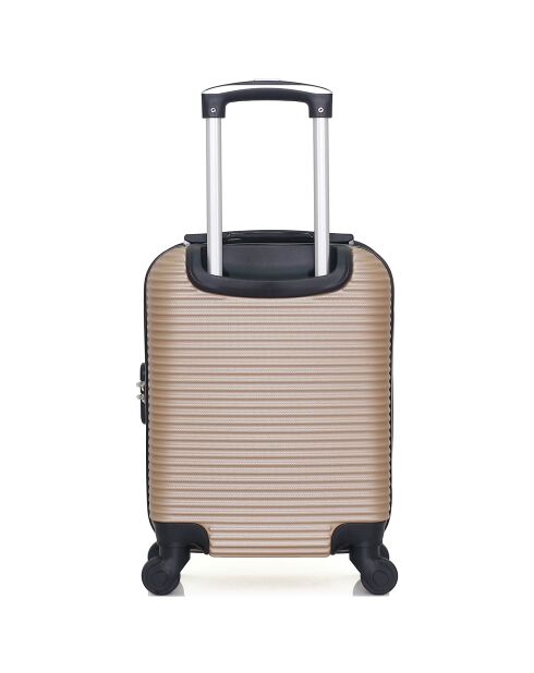 XXS Cabinekoffer 4 enkele wielen London 46 cm beige