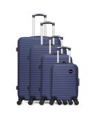 4 Einradkoffer London- M 46/55/65/75 cm marineblau