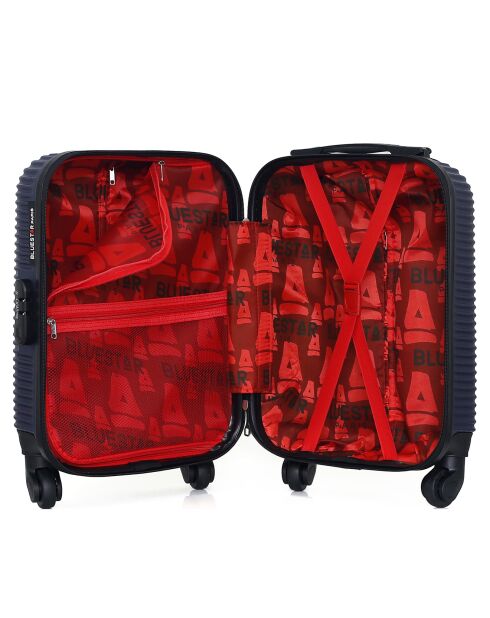 4 Einradkoffer London- M 46/55/65/75 cm marineblau