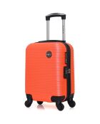 4 koffers met één wiel London- M 46/55/65/75 cm koraal
