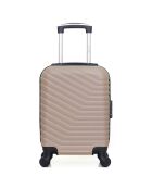 Kabinenkoffer Wohnzimmer 4 Einzelräder Lena 55 cm beige
