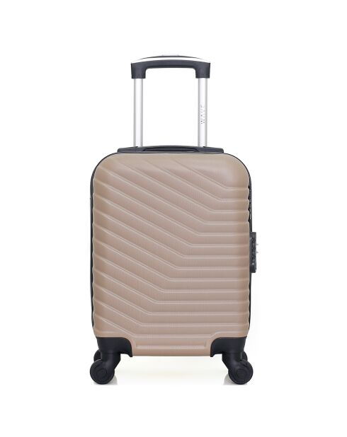 Kabinenkoffer Wohnzimmer 4 Einzelräder Lena 55 cm beige