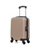 Kabinenkoffer Wohnzimmer 4 Einzelräder Lena 55 cm beige