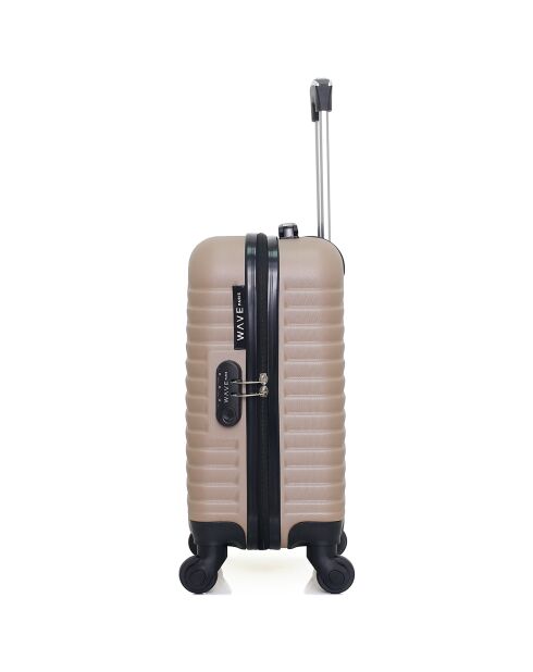 Kabinenkoffer Wohnzimmer 4 Einzelräder Lena 55 cm beige