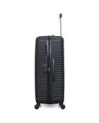 Valise Moyen Séjour 4 roues simples Lena 65 cm noire