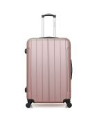 Napoli Reisekoffer mit 4 Rädern, mittelstark, Größe C 65 cm, Roségold