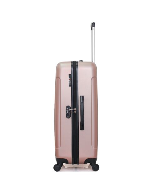 Napoli Reisekoffer mit 4 Rädern, mittelstark, Größe C 65 cm, Roségold