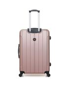 Napoli Reisekoffer mit 4 Rädern, mittelstark, Größe C 65 cm, Roségold