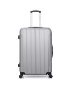 Napoli Reisekoffer mit 4 Rädern, mittelstark, C 65 cm, grau