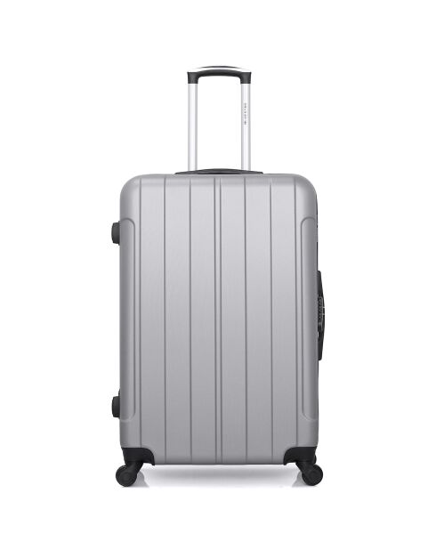 Napoli Reisekoffer mit 4 Rädern, mittelstark, C 65 cm, grau
