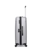 Napoli Reisekoffer mit 4 Rädern, mittelstark, C 65 cm, grau