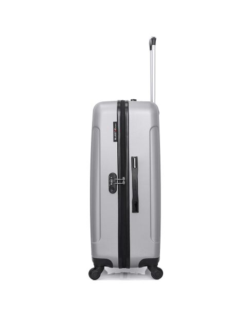 Napoli Reisekoffer mit 4 Rädern, mittelstark, C 65 cm, grau