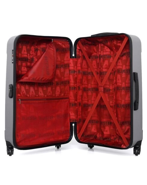Napoli Reisekoffer mit 4 Rädern, mittelstark, C 65 cm, grau