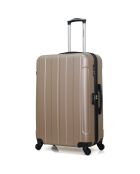 Napoli Reisekoffer mit 4 Rädern, mittelstark, Größe C, 65 cm, beige