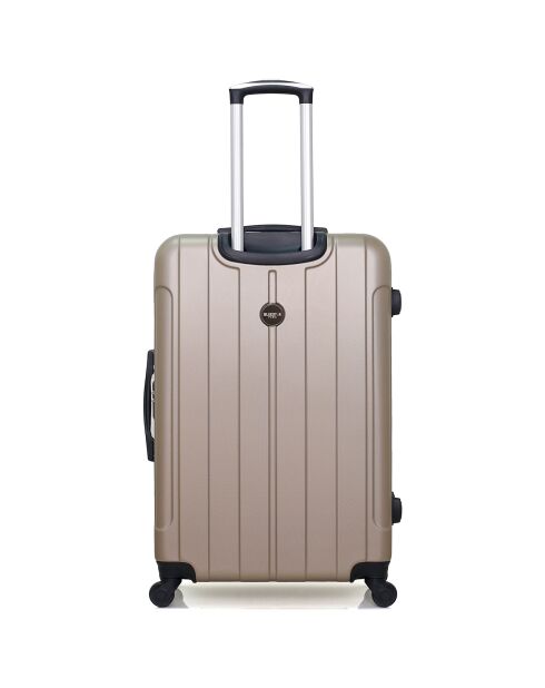 Napoli Reisekoffer mit 4 Rädern, mittelstark, Größe C, 65 cm, beige