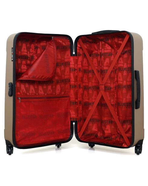 Napoli Reisekoffer mit 4 Rädern, mittelstark, Größe C, 65 cm, beige