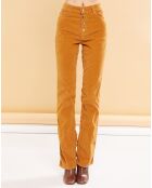 Pantalon en Velours Cynthia caramel