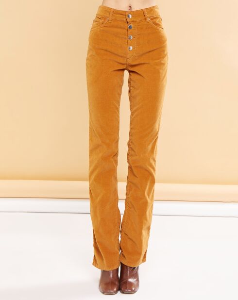 Pantalon en Velours Cynthia caramel