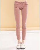 Pantalon en Velours Scarlett blush