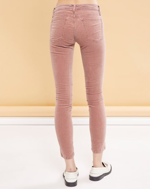 Pantalon en Velours Scarlett blush