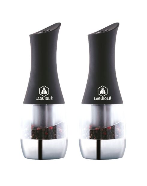 Moulin sel et poivre électrique gris/noir