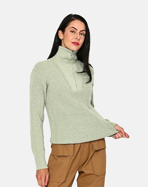 Pull en Cachemire mélangé jade