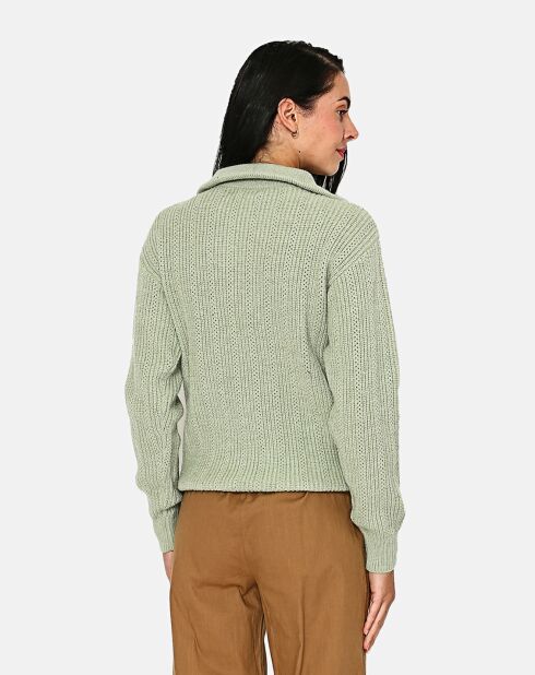 Pull en Cachemire mélangé jade