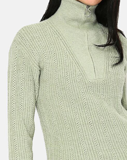 Pull en Cachemire mélangé jade