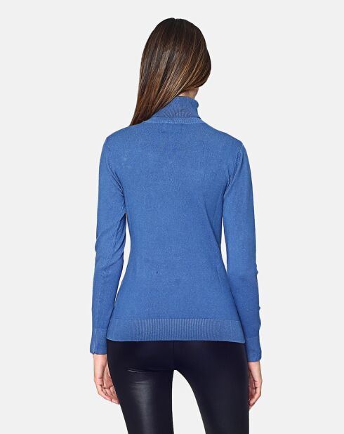 Pull en Maille mélangée bleu jeans