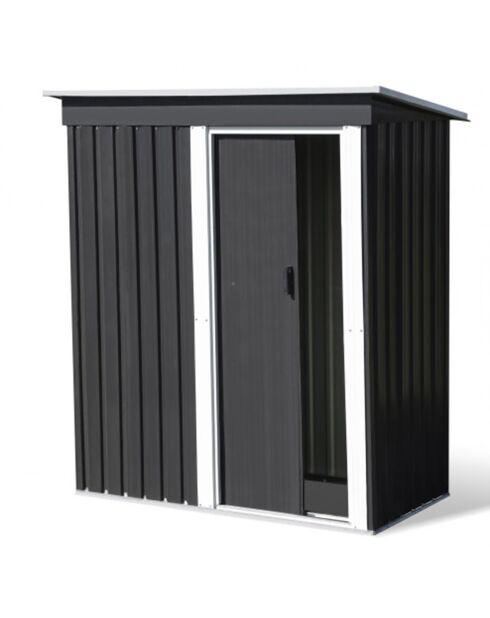 Abri de jardin Lima gris/blanc - 80x162x181 cm