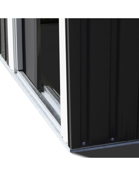 Abri de jardin Lima gris/blanc - 80x162x181 cm