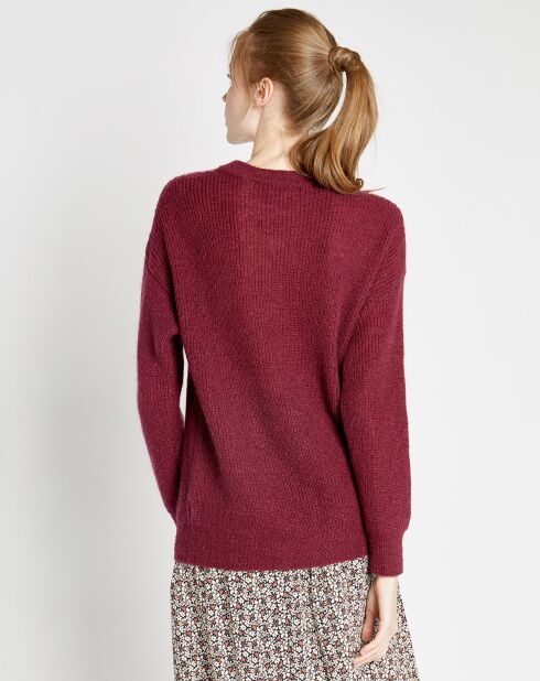 Pull en Laine mélangée Belina bordeaux