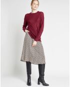 Pull en Laine mélangée Belina bordeaux