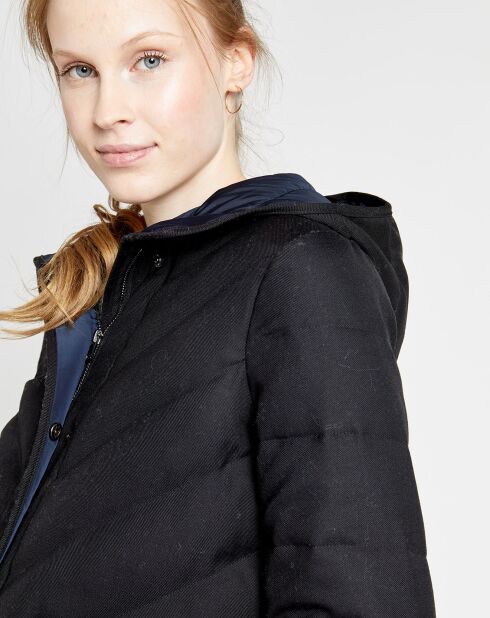 Manteau en Laine mélangée Janice noir