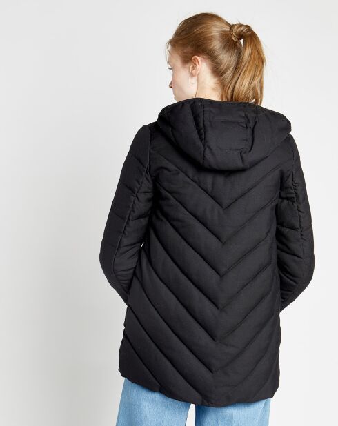 Manteau en Laine mélangée Janice noir