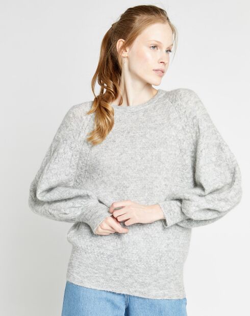 Pull en Laine mélangée Natalia gris perle