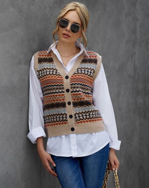 Gilet Marta beige