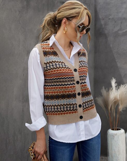 Gilet Marta beige