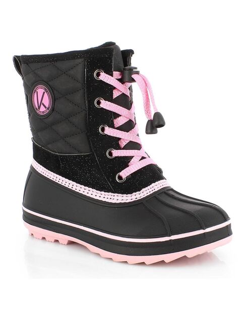 Bottes de neige Noor noir/rose