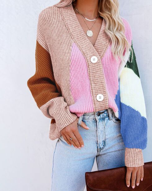 Christy veelkleurig vest