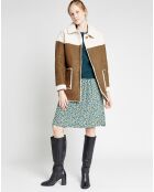 Manteau Kimi marron/beige