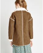 Manteau Kimi marron/beige