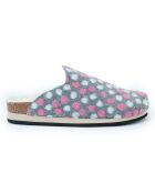 Chaussons Angel Dots gris/blanc/rose