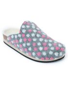 Chaussons Angel Dots gris/blanc/rose