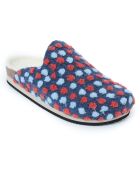 Chaussons Angel Dots bleu marine/bleu ciel/rose