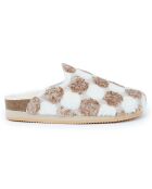 Chaussons Angel Pois marron/blanc