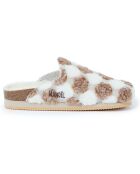 Chaussons Angel Pois marron/blanc