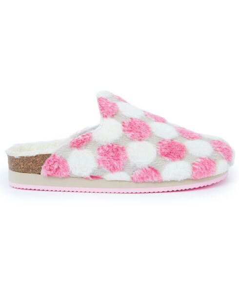 Chaussons  Angel Pois rose/blanc