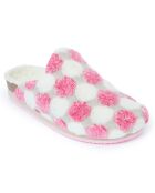 Chaussons  Angel Pois rose/blanc